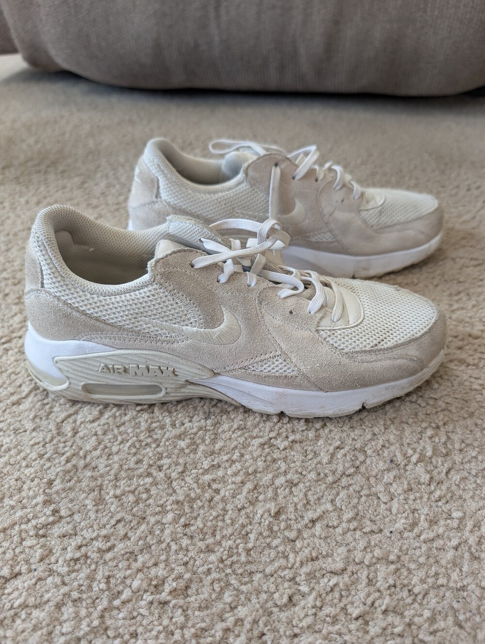 Nike Women’s Air Max Mesh & Suede Sneaker — Cream